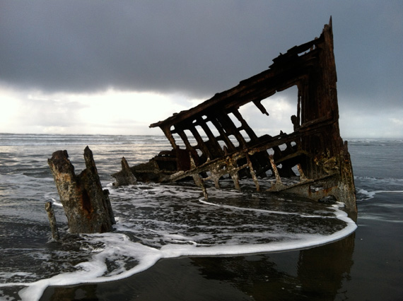The wreck of the Peter Iredale at Fort Stevens State Park